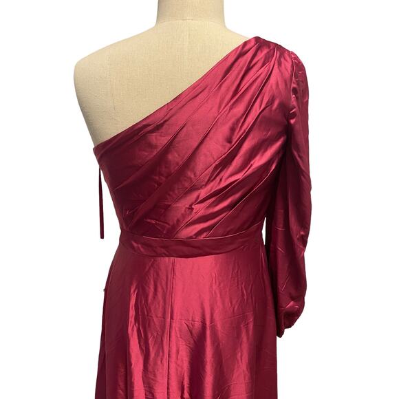 Mac Duggal 49141 High Low One Shoulder Flowy Gown 12 - Picture 4 of 7